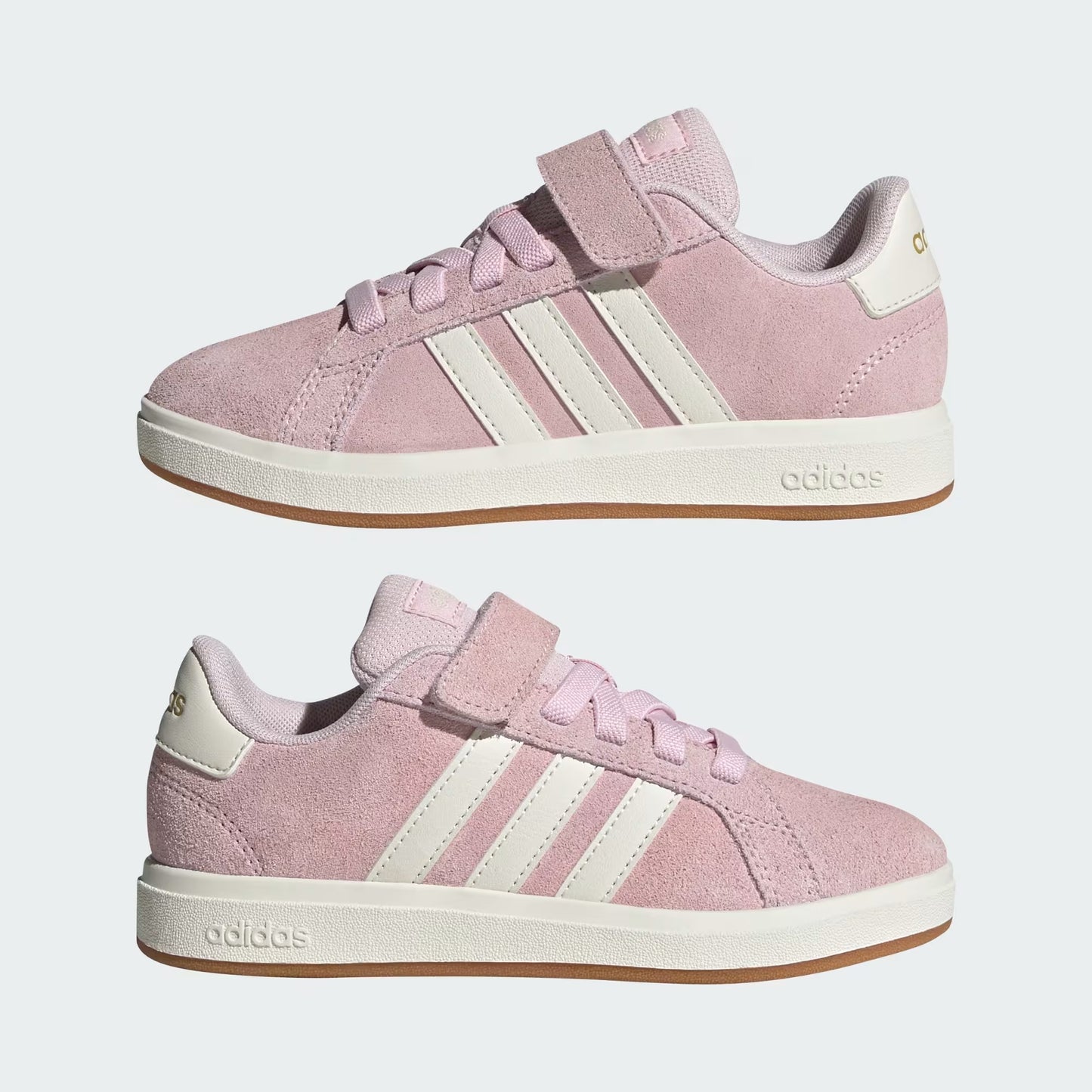 Adidas JH6181 Scarpe Grand Court 00s Kids Clear Pink / Off White / Gum
