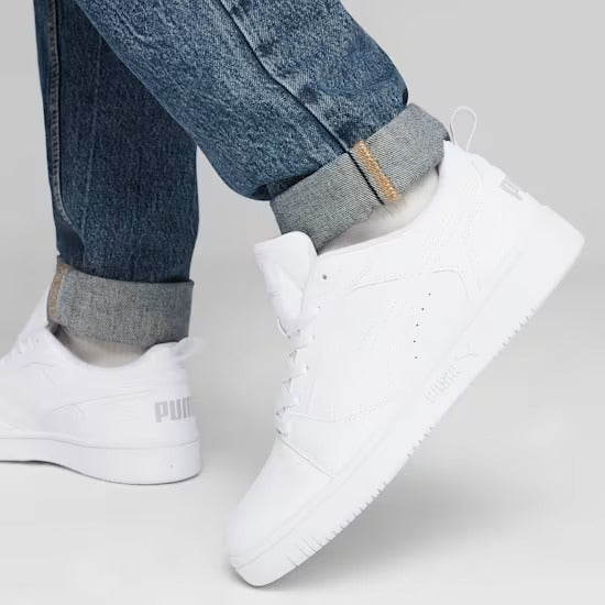Puma 392328-03 Sneaker basse Rebound V6 White-Cool Light Gray