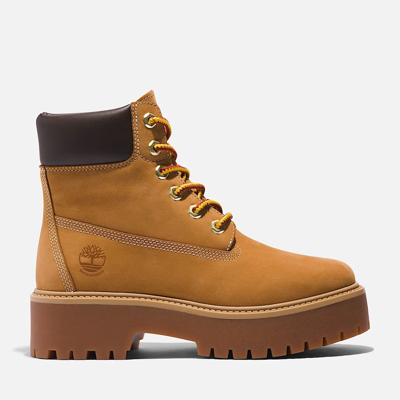 Timberland A5RJD Stivaletto Impermeabile con Plateau Stone Street 6-Inch da Donna