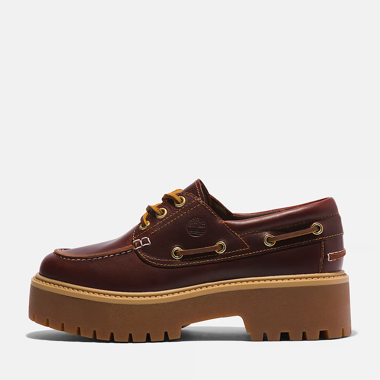 Timberland A2QDM Scarpa da Barca con Plateau Stone Street da Donna