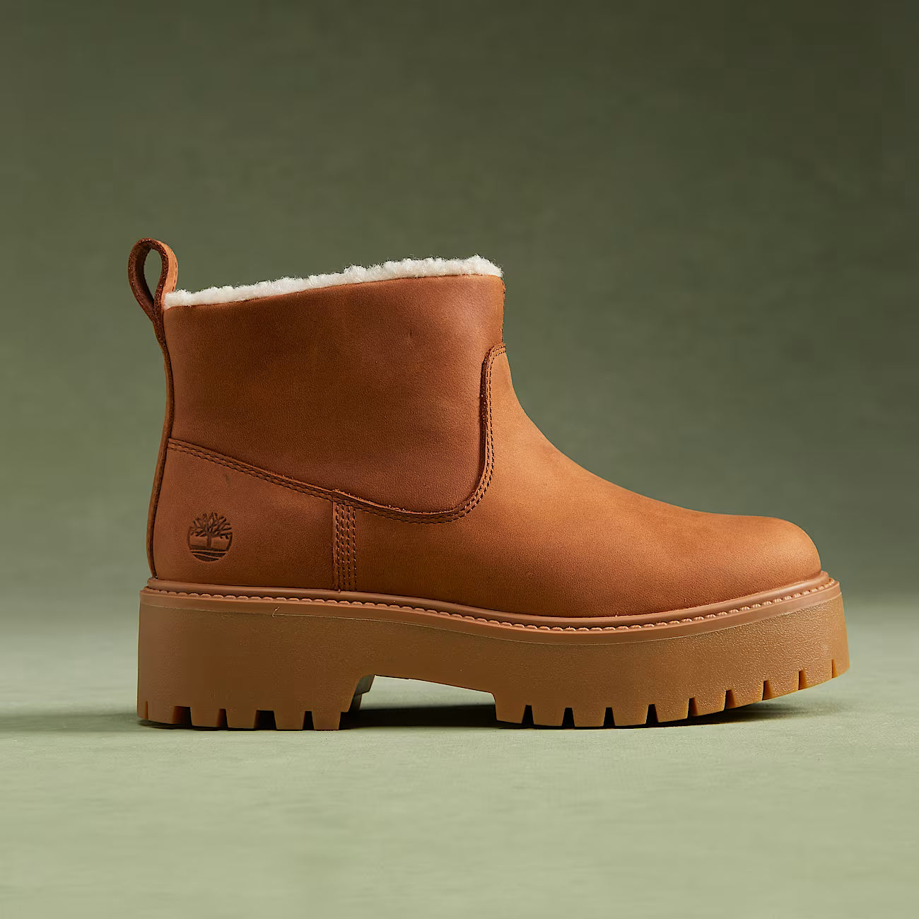 Timberland A283G Stivale Foderato con Plateau Stone Street da Donna in marrone