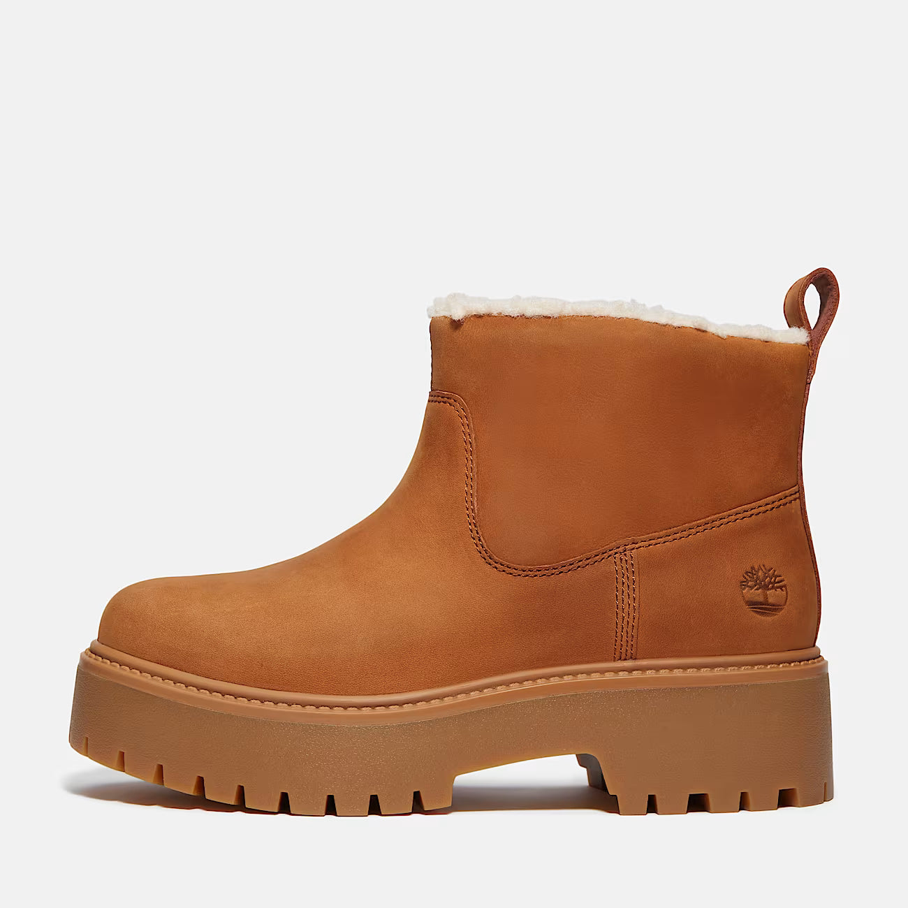 Timberland A283G Stivale Foderato con Plateau Stone Street da Donna in marrone