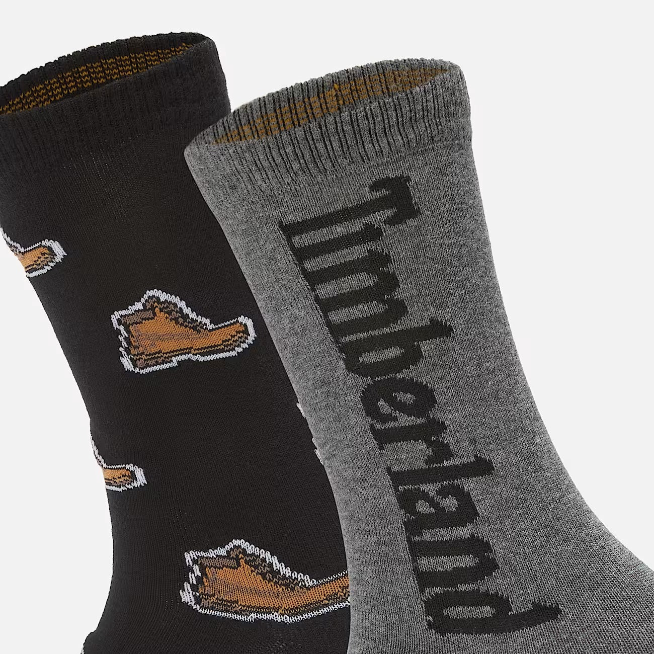 Timberland A6BTB Due Paia di Calzettoni Timberland® con Stampa di Stivale Integrale