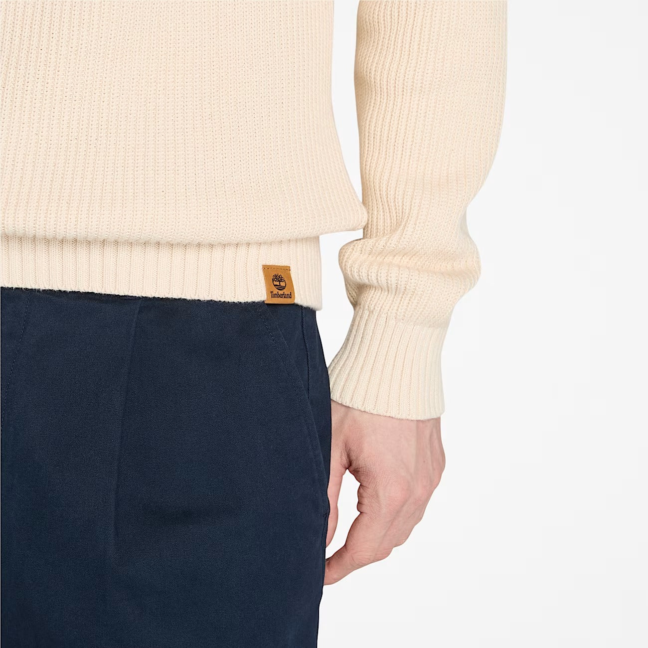 Timberland A5M8P Maglione Testurizzato con Zip a un Quarto Williams River da Uomo