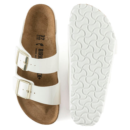 Birkenstock 1005294 Arizona birko-flor vernice patent white