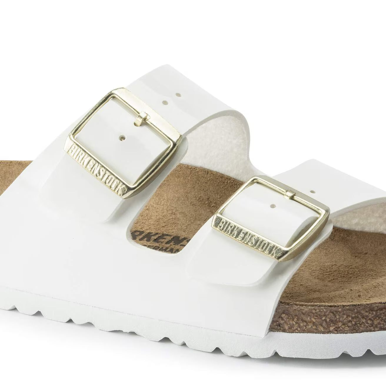 Birkenstock 1005294 Arizona  Brevetto Birko-Flor white
