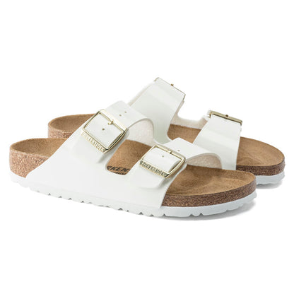 Birkenstock 1005294 Arizona birko-flor vernice patent white