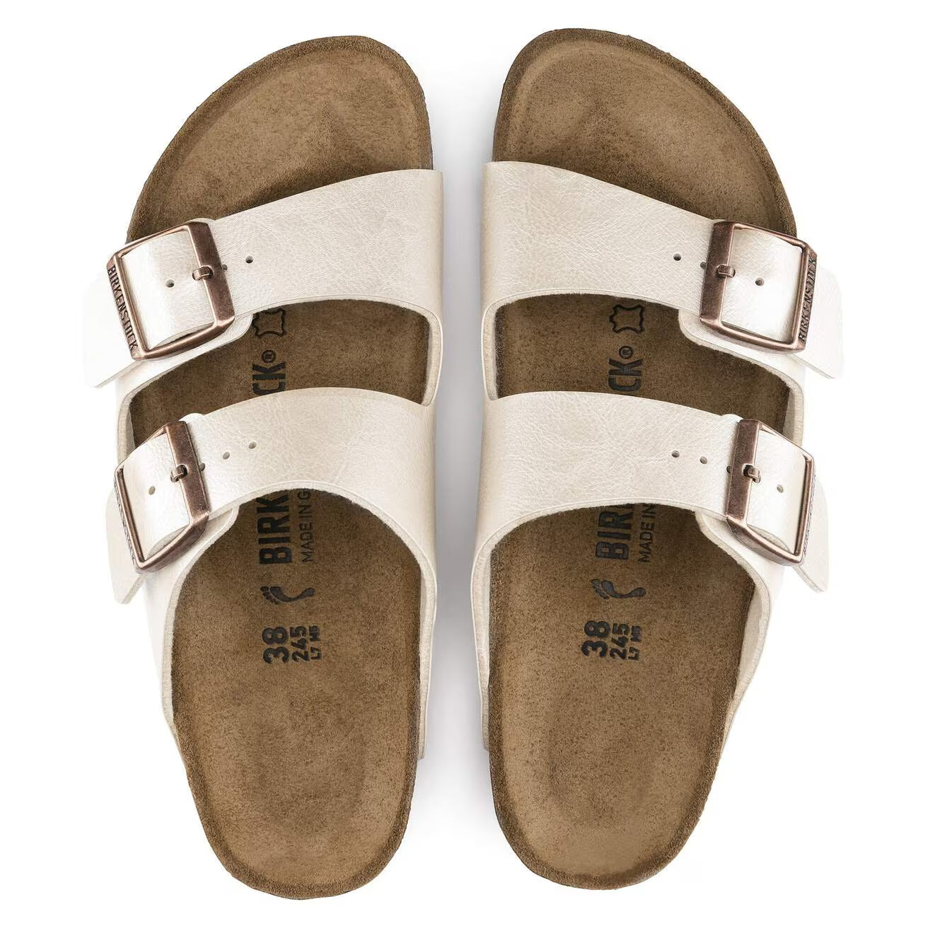 Birkenstock 1009921 Arizona  Birko-Flor graceful pearl white