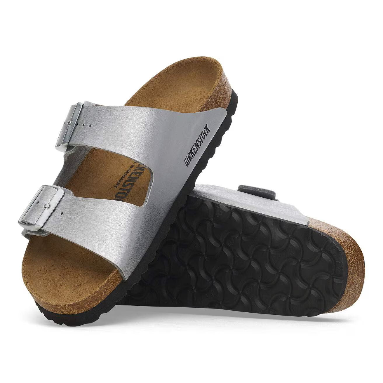 Birkenstock 1012283 Arizona  Birko-Flor silver