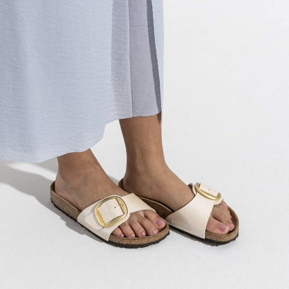 Birkenstock 1015279 Madrid Big Buckle  Birko-Flor graceful pearl white