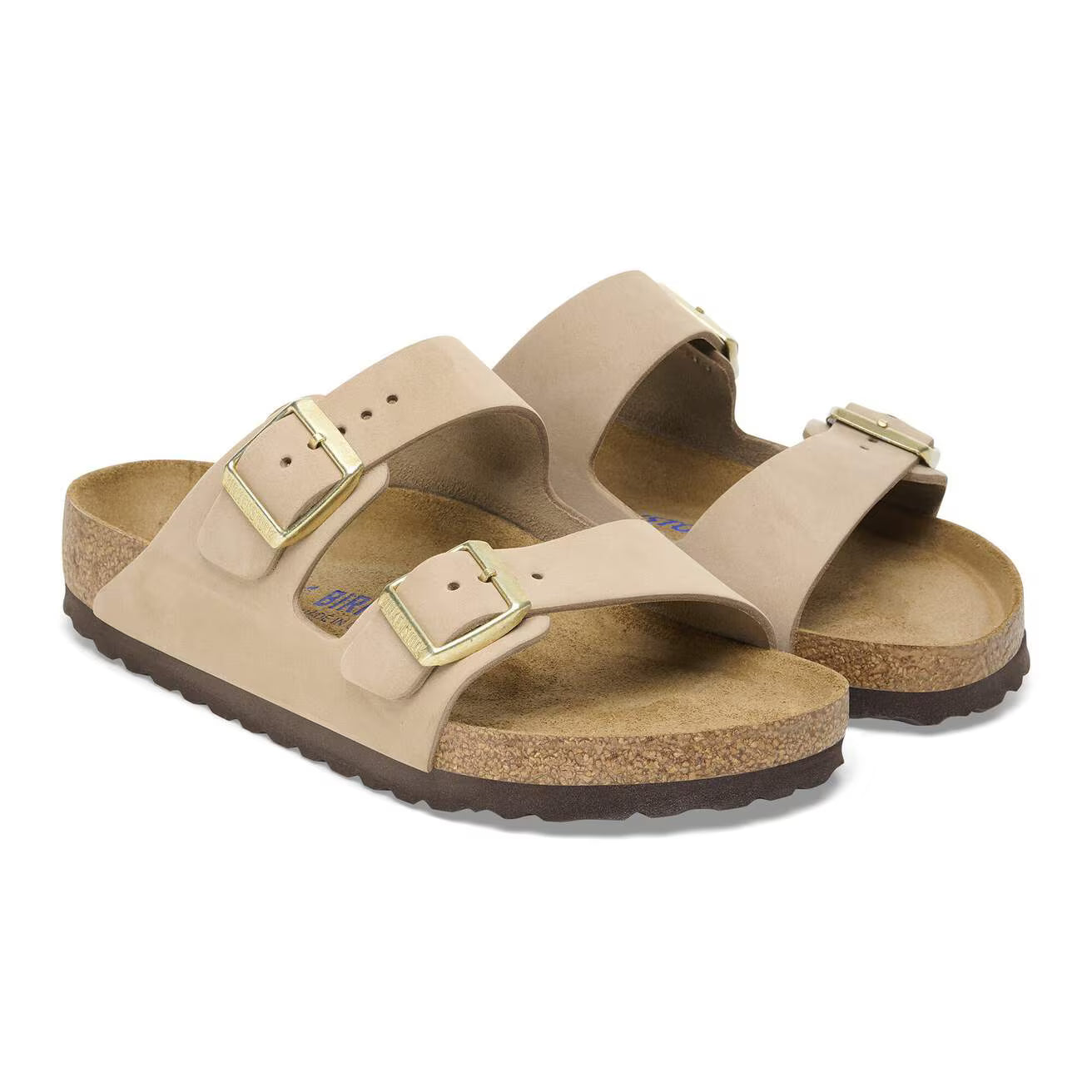 Birkenstock 1019016 Arizona plantare morbido  Pelle Nubuck sandcastle