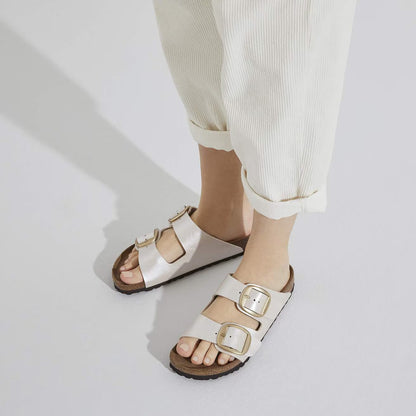 Birkenstock 1020021 Arizona Big Buckle  Birko-Flor graceful pearl white