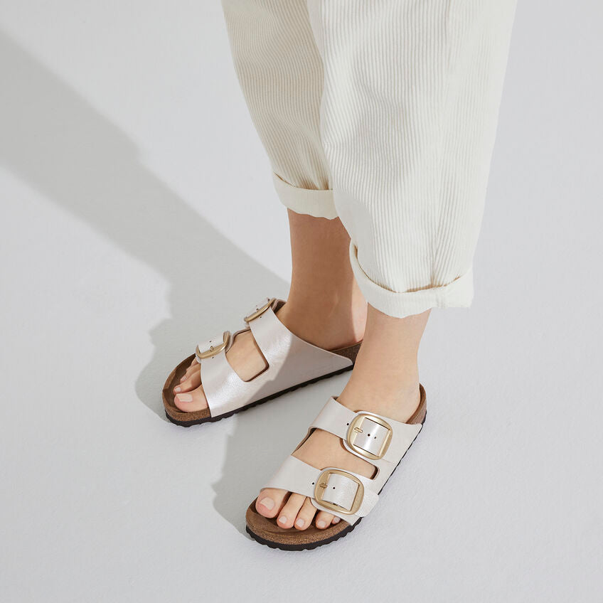 Birkenstock 1020021 Arizona big buckle birko-flor graceful pearl white