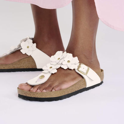 Birkenstock 1029287 Gizeh Flower Embellishment  Pelle naturale light rose