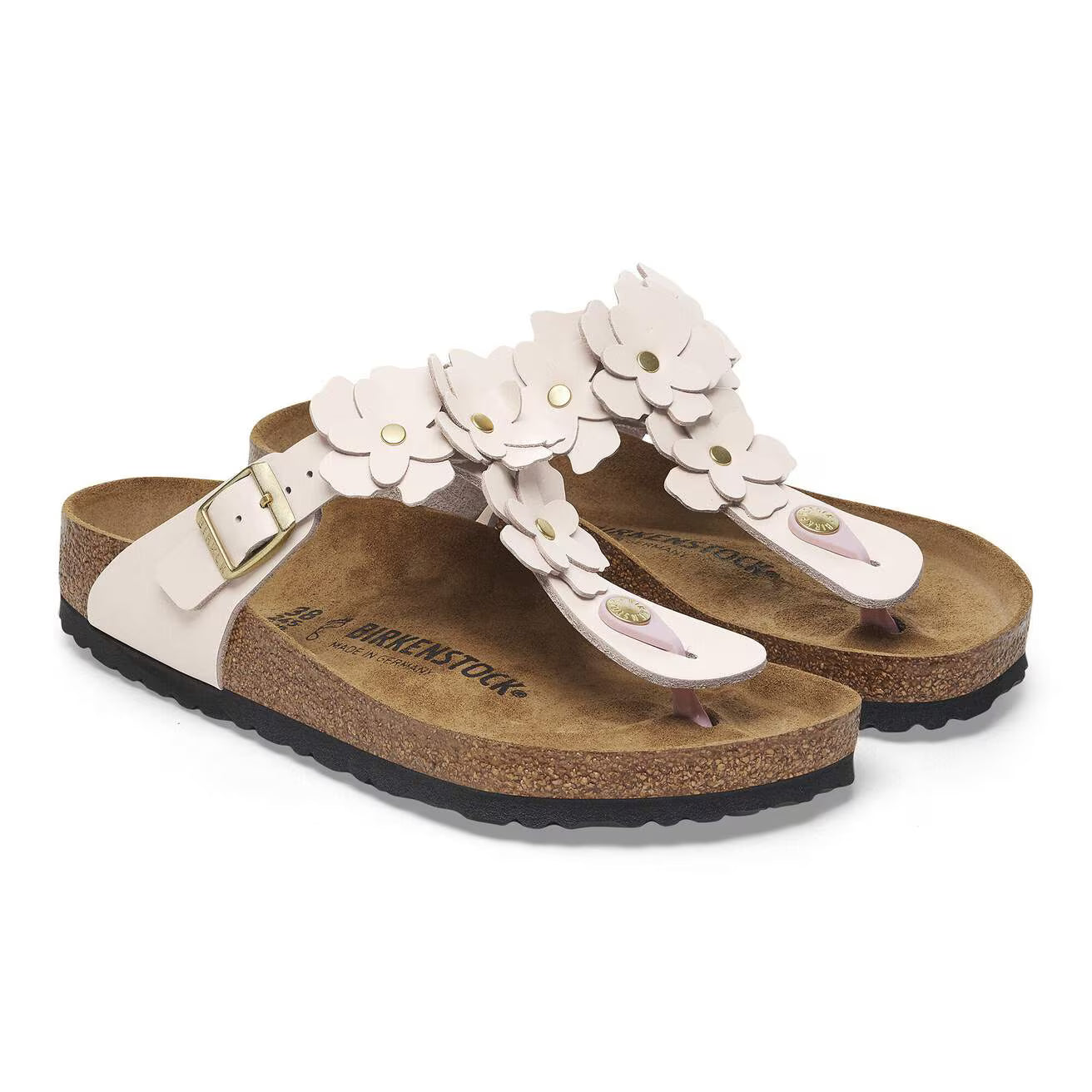 Birkenstock 1029287 Gizeh Flower Embellishment  Pelle naturale light rose