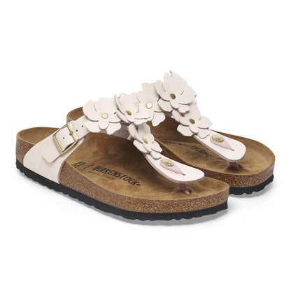 Birkenstock 1029287 Gizeh Flower Embellishment  Pelle naturale light rose