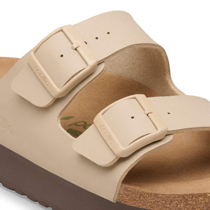 Birkenstock 1031261 Arizona PAP Flex Platform  Birko-Flor sandcastle