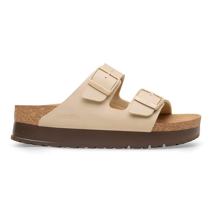 Birkenstock 1031261 Arizona PAP Flex Platform  Birko-Flor sandcastle