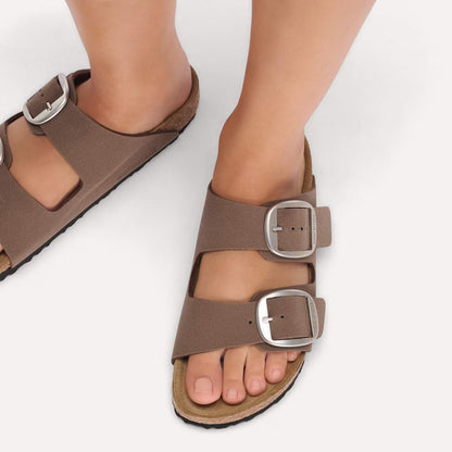 Birkenstock 1032081 Arizona Big Buckle  Birko-Flor Nubuck mocca