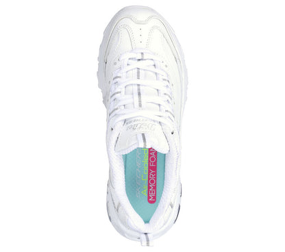 Skechers 11931 D'Lites - Fresh Start in nero o bianco/argento