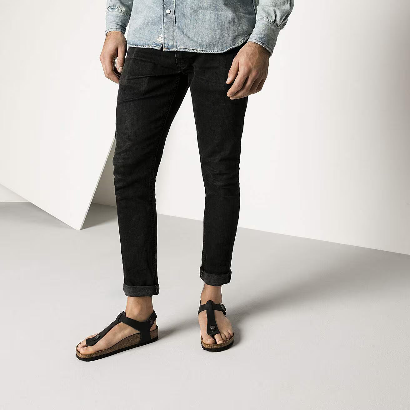 Birkenstock 147111 Kairo  Pelle oliata black