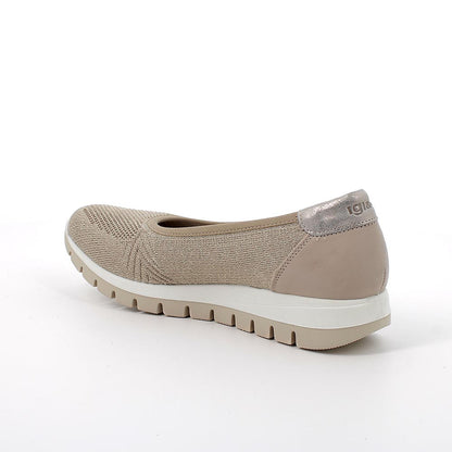 Igi&Co 5660433 ballerine eco sostenibili da donna beige/platino