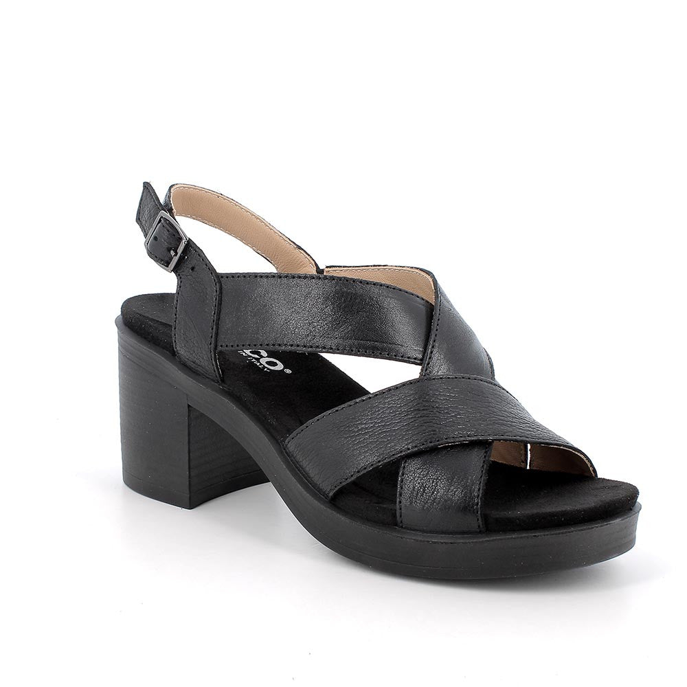 Igi&Co 5676222 sandali con tacco in pelle da donna nero