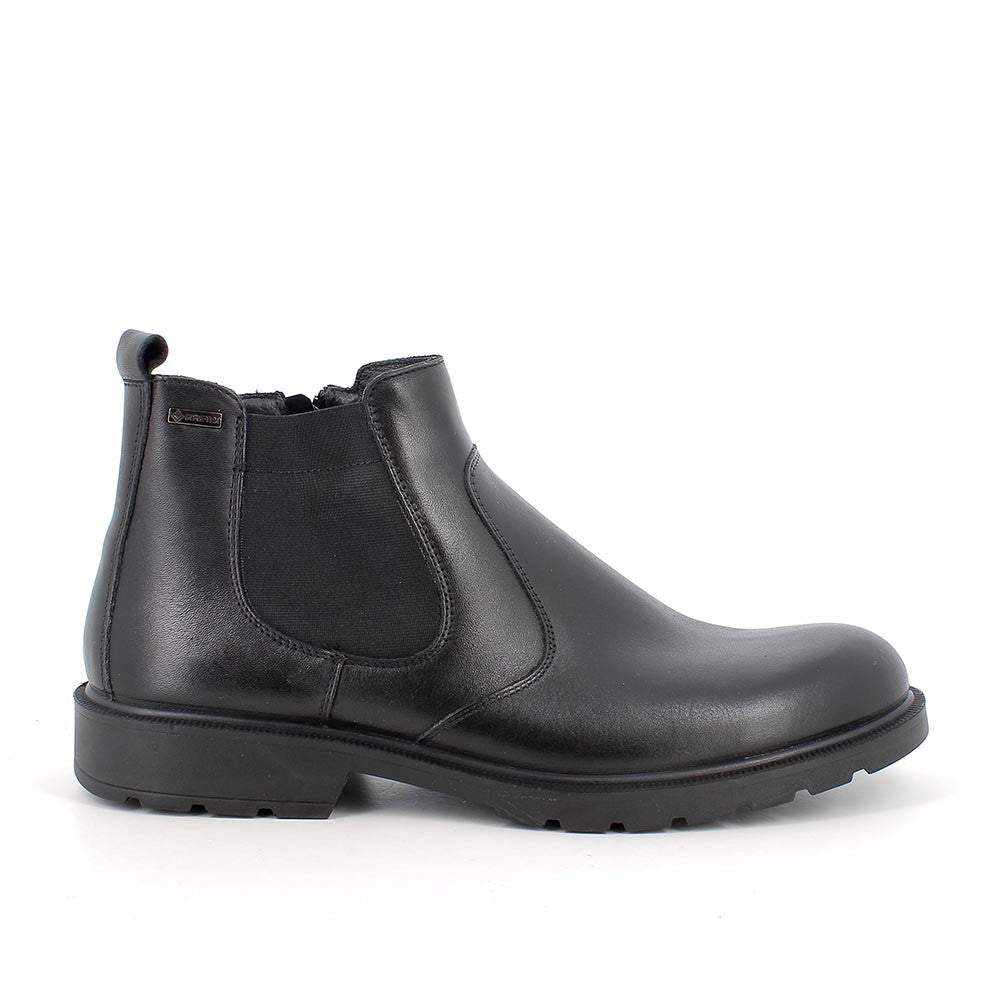 Igi&Co 6604600 Stivaletti gore-tex in pelle da uomo nero