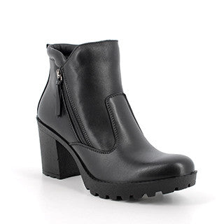 Igi&Co 6661400 Stivaletti con tacco in pelle da donna nero