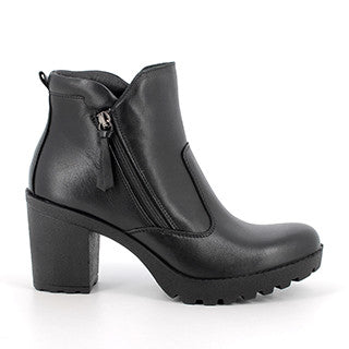 Igi&Co 6661400 Stivaletti con tacco in pelle da donna nero