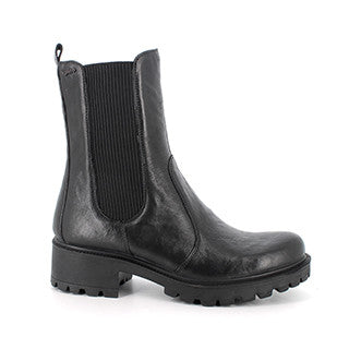 Igi&Co 6662900 Stivaletti con tacco in pelle da donna nero