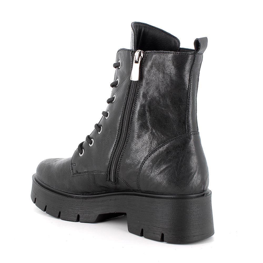 Igi&Co 6665600 Anfibi con tacco in pelle da donna nero