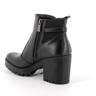 Igi&Co 6666900 Stivaletti con tacco in pelle da donna nero