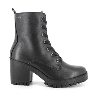 Igi&Co 6667000 Anfibi con tacco in pelle da donna nero