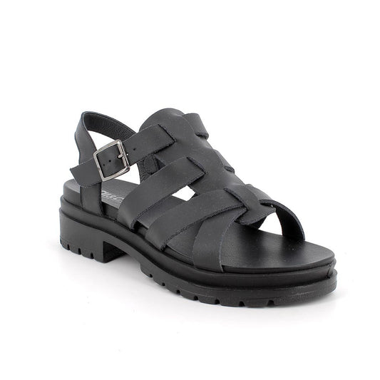 Igi&Co 7672133 Sandali con tacco in pelle da donna nero