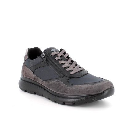 Igi&Co 8617466 Sneakers da uomo grigio e blu con zip