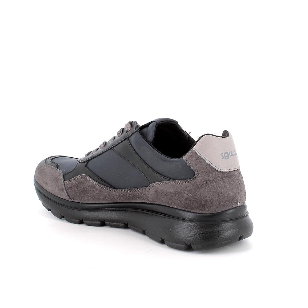 Igi&Co 8617466 Sneakers da uomo grigio e blu con zip