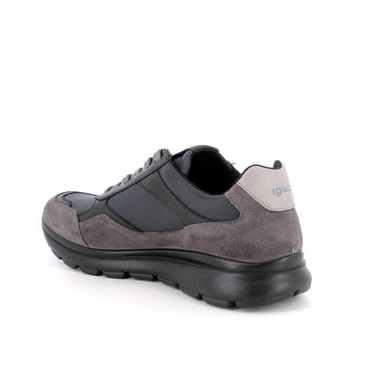 Igi&Co 8617466 Sneakers da uomo grigio e blu con zip