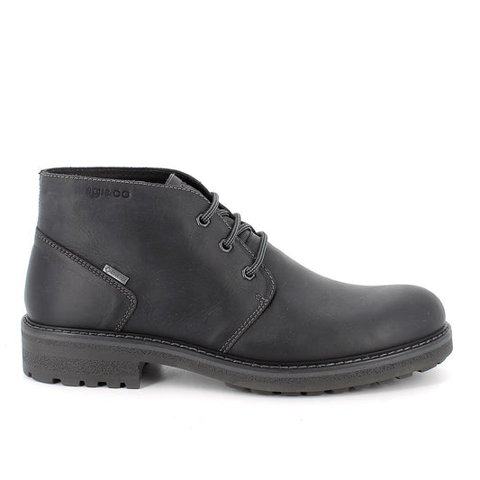 Igi&Co 8620600 Polacchine gore-tex da uomo nero con lacci