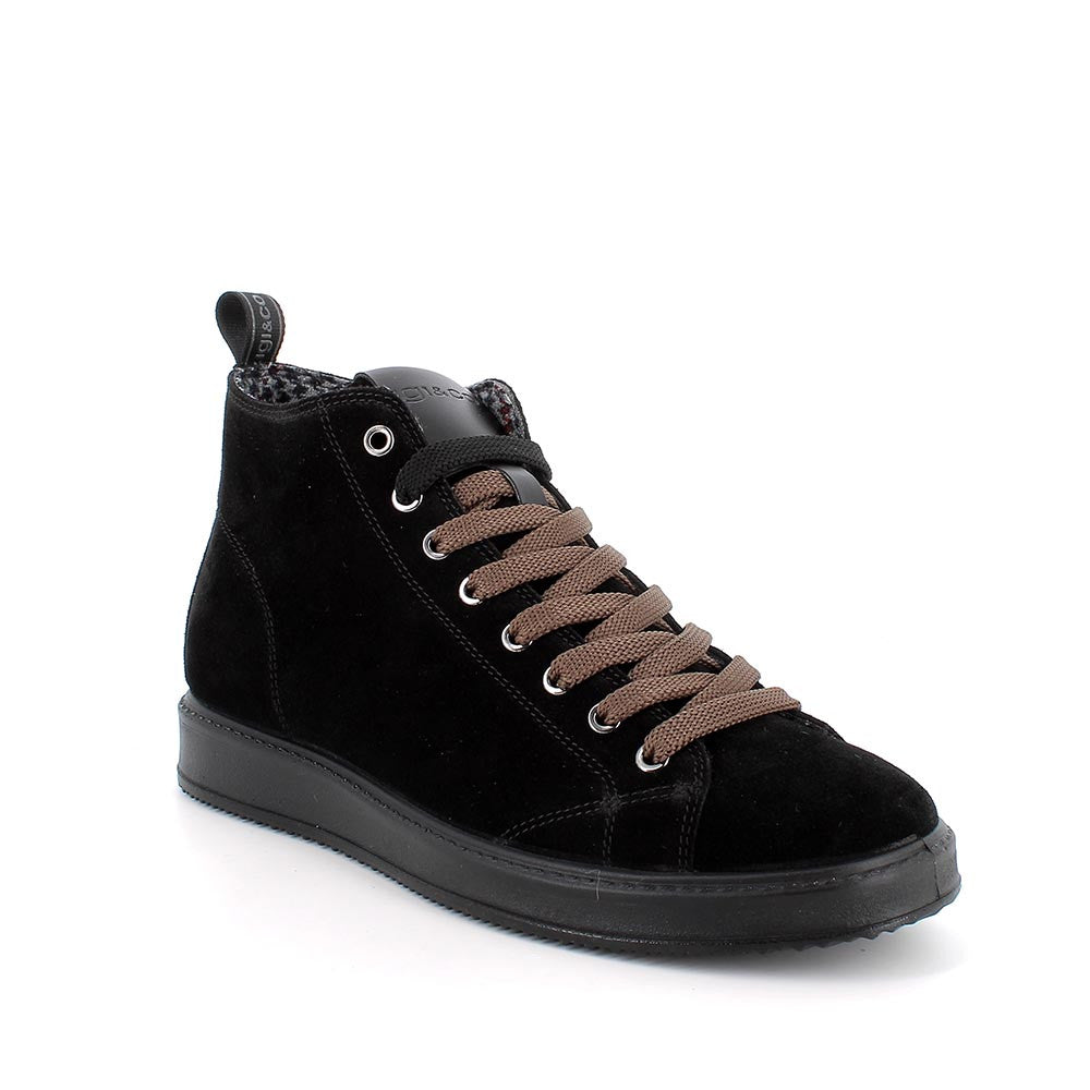 Igi&Co 8634000 Sneakers alte da uomo nero con lacci