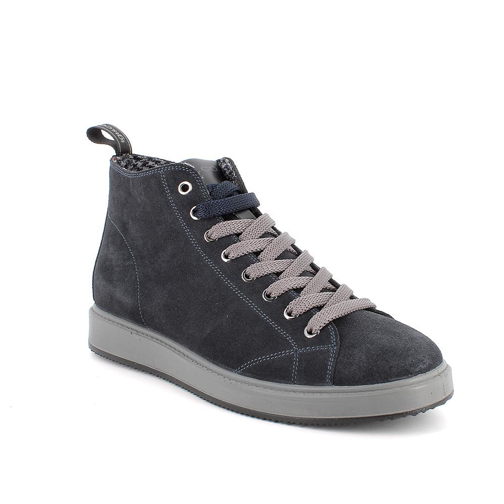 Igi&Co 8634011 Sneakers alte da uomo blu con lacci
