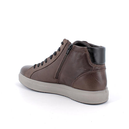 Igi&Co 8635522 Sneakers alte da uomo marrone con zip