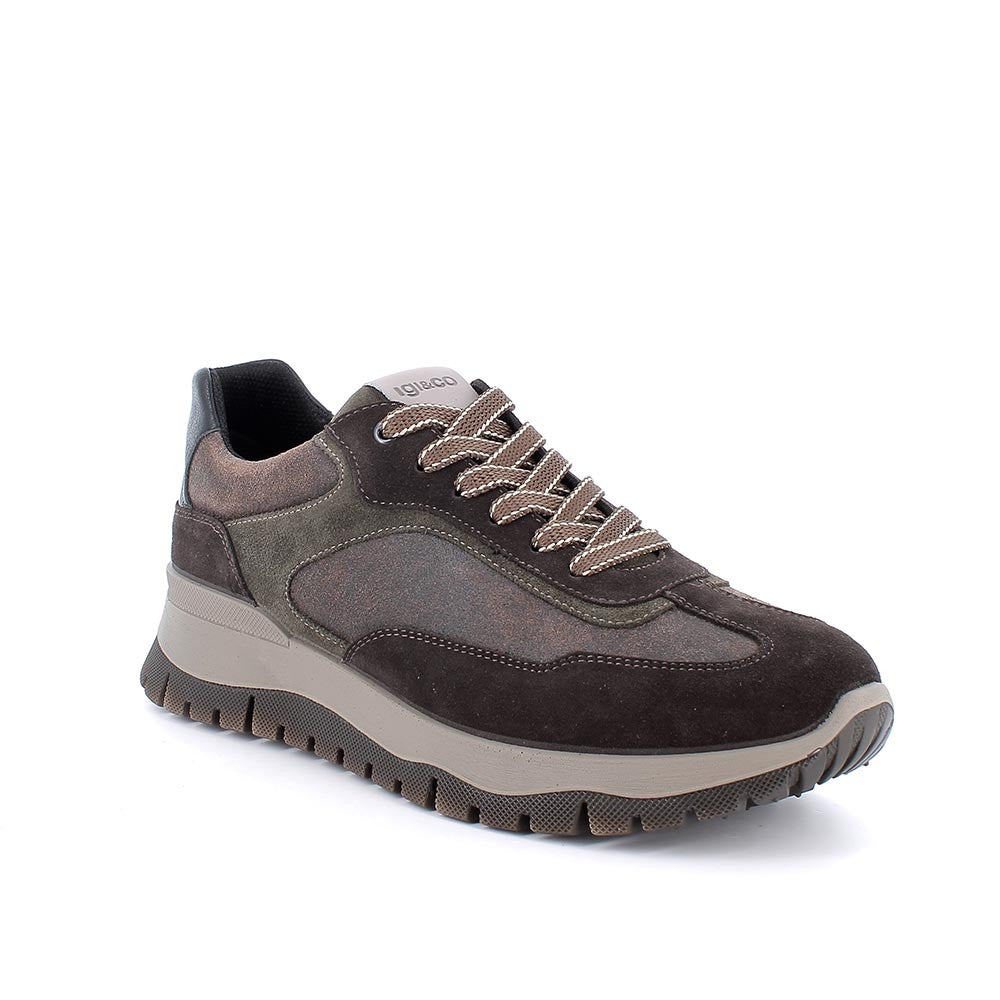 Igi&Co 8641811 Sneakers da uomo marrone con lacci