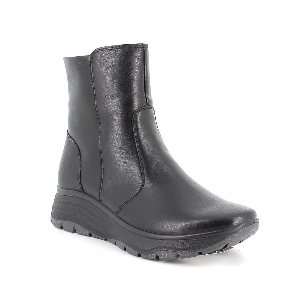 Igi&Co 8657600 Stivaletti con zeppa da donna nero con zip