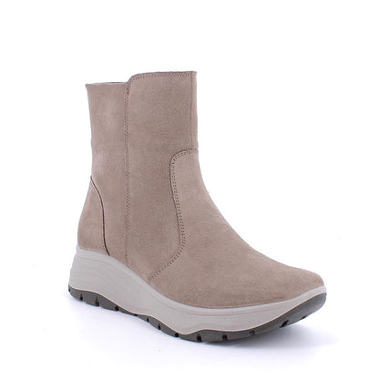 Igi&Co 8657611 Stivaletti con zeppa da donna beige con zip