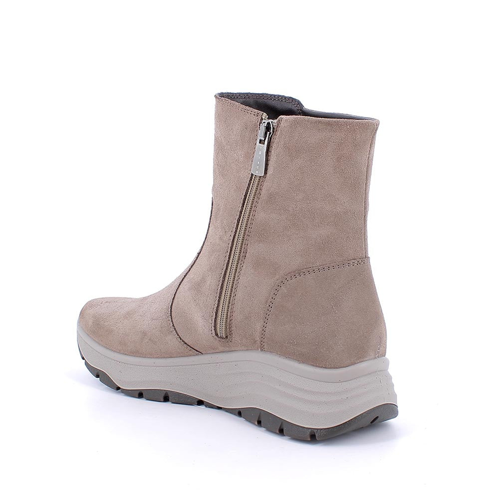 Igi&Co 8657611 Stivaletti con zeppa da donna beige con zip