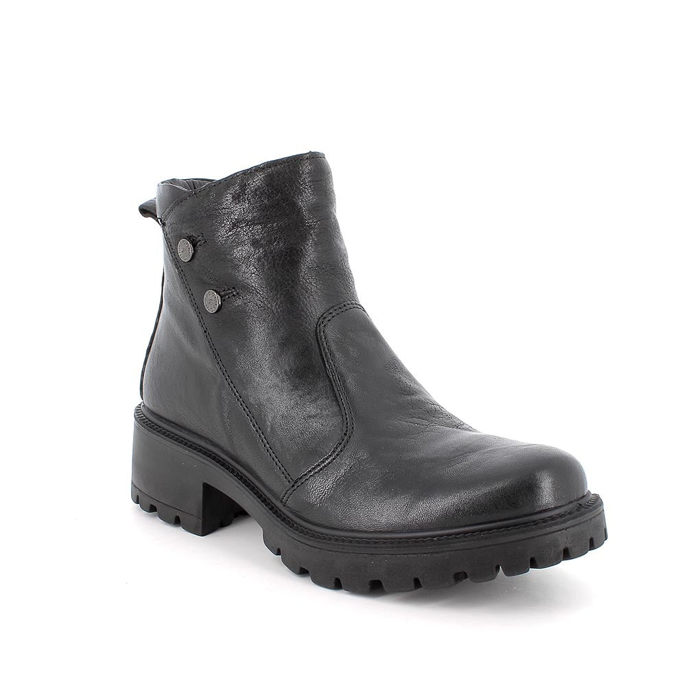 Igi&Co 8662700 Stivaletti con tacco da donna nero con zip
