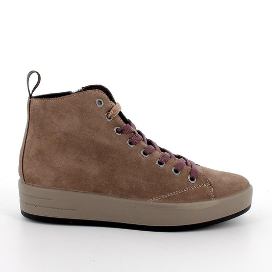 Igi&Co 8668222 Sneakers alte da donna beige con zip