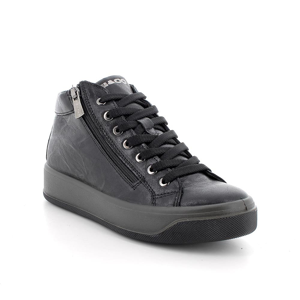 Igi&Co 8670044 Sneakers da donna nero con zip