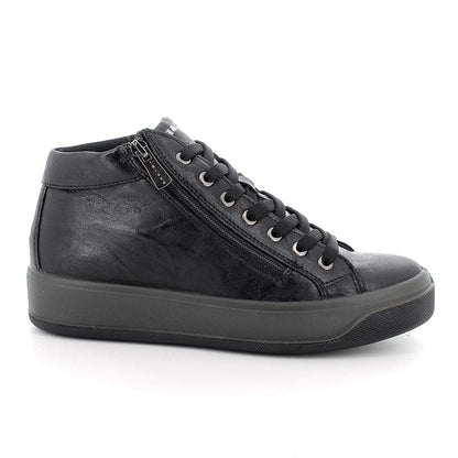 Igi&Co 8670044 Sneakers da donna nero con zip
